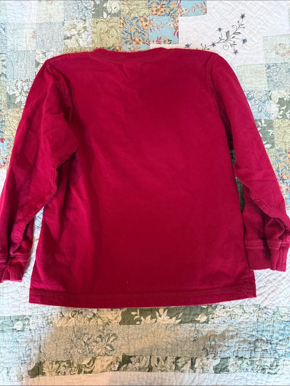 Y2K Gymboree embroidered long-Sleeve Shirt with Imaginary Friends - Red- rare